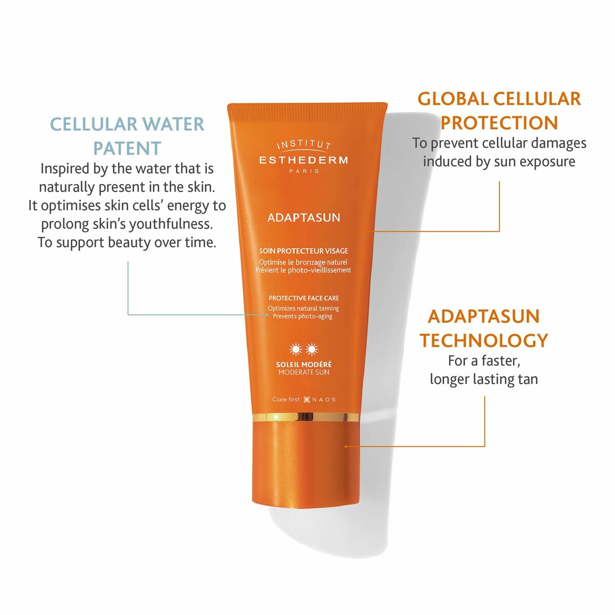 Facial Sun Cream Institut Esthederm ADAPTASUN 50 ml