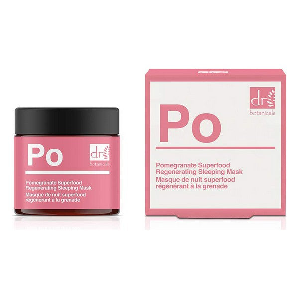 Fuktighetsgivende Over Natten Maske Pomegranate Superfood Botanicals (60 ml)