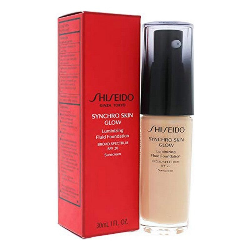 Flytende Sminke-base Synchro Skin Glow Shiseido N4 (30 ml)
