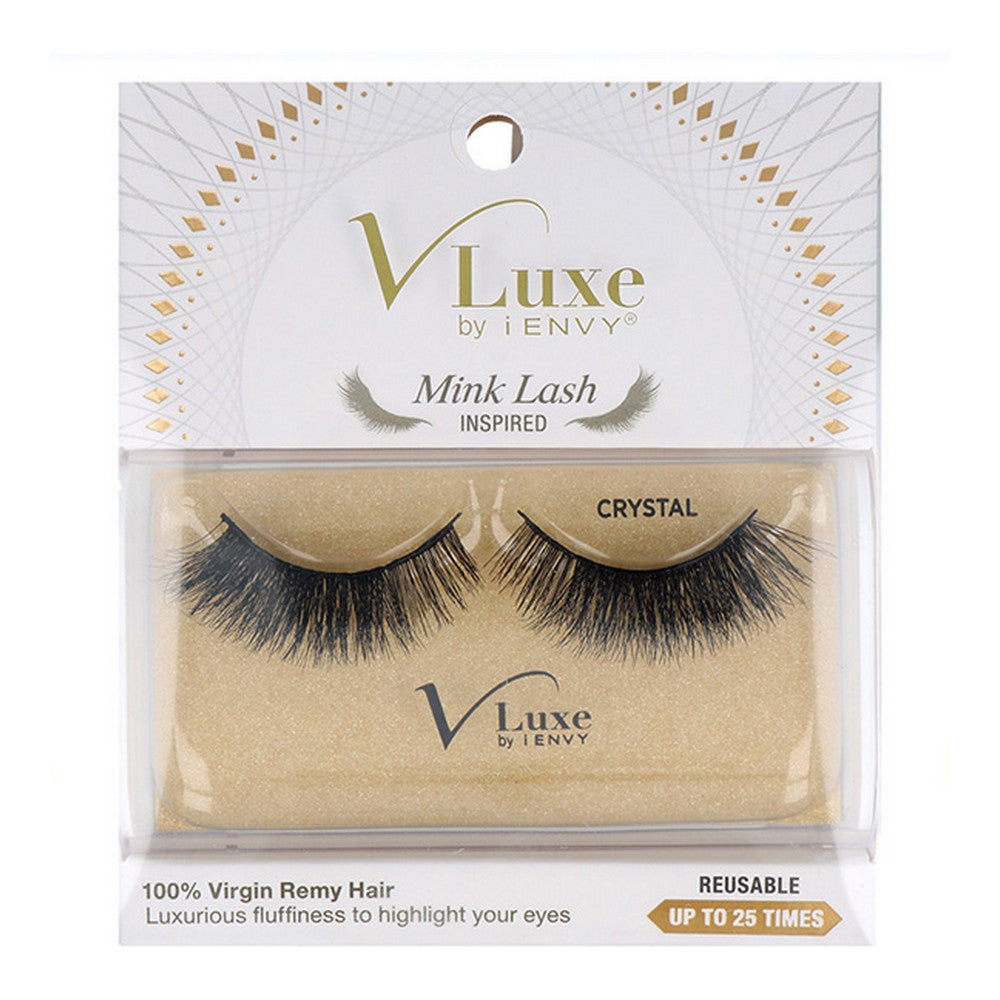 Falske Øyenvipper V Luxe Remy Hair I-Envy Vlef02 Inspired Crystal