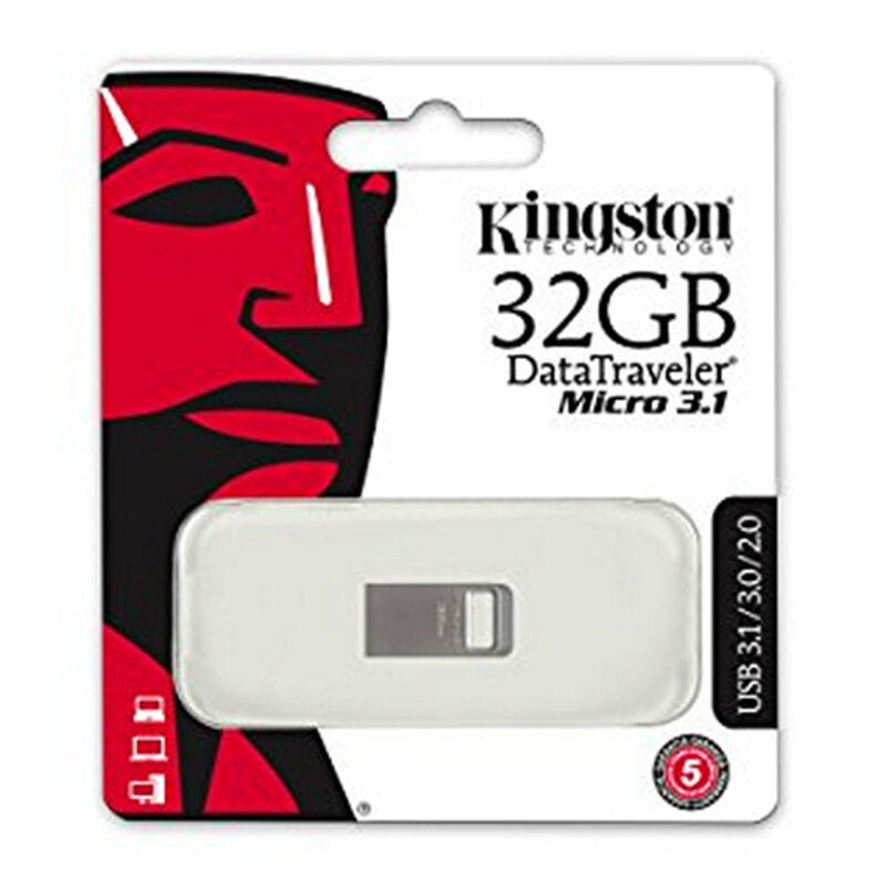 USB og Mikro USB-Minnepinne Kingston DTMC3 USB 3.0/3.1 Sølv 32 GB