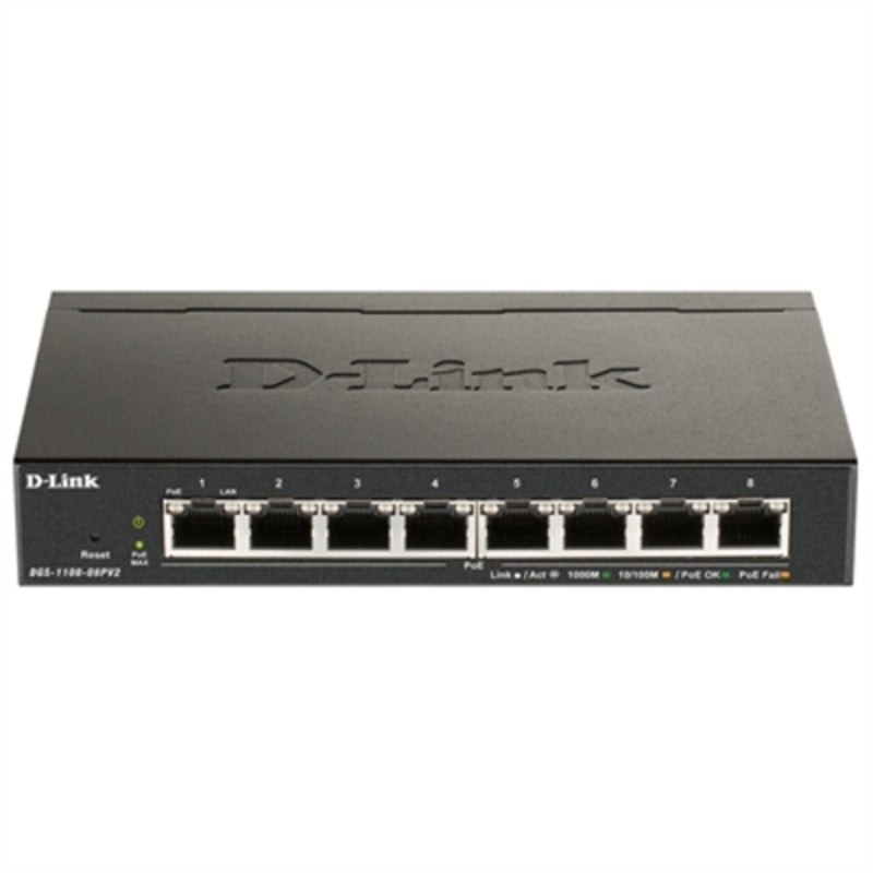 Svitsj D-Link DGS-1100-08PV2 8xGbE PoE