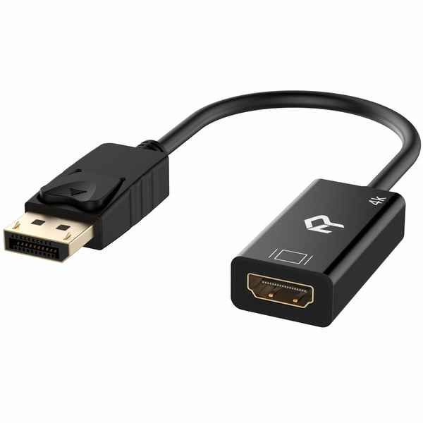 DisplayPort til HDMI-Adapter 4K HDTV Svart (Refurbished A+)