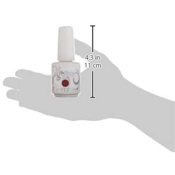 neglelakk Soak-Off Gelish Bright Red Creme Gel (15 ml) (Fikset A+)