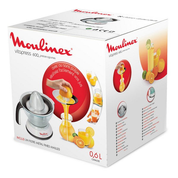 Elektrisk Juicer Moulinex 0,6 L 25 W Hvit/Grå (Refurbished B)
