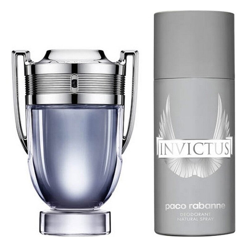 Sett herre parfyme Invictus Paco Rabanne EDT (2 pcs) (2 pcs)