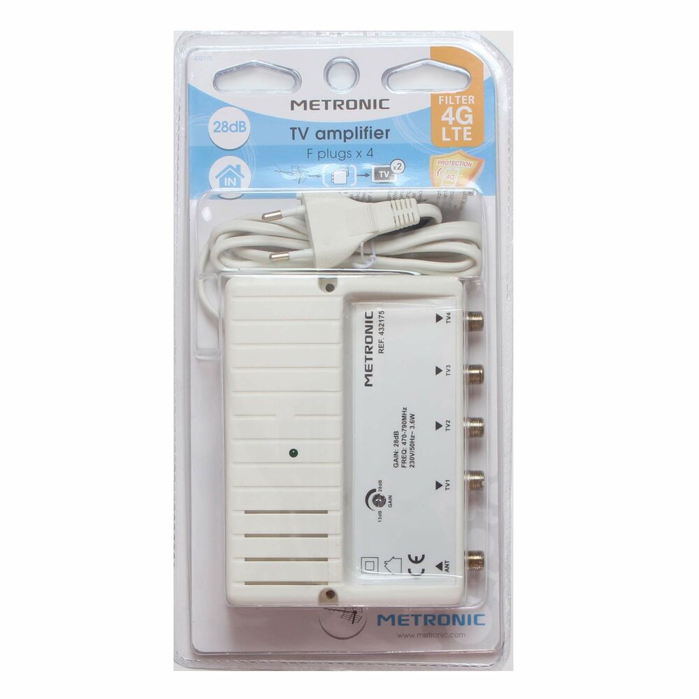 Forsterker Kit METRONIC 432175 TV-antenne (Fikset A+)
