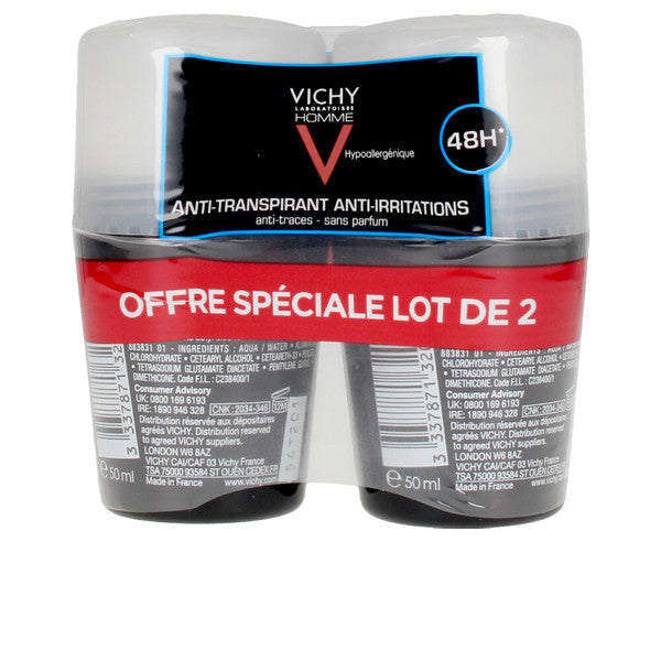 Roll-on deodorant Vichy 00657 (50 ml x 2) Antiperspirant