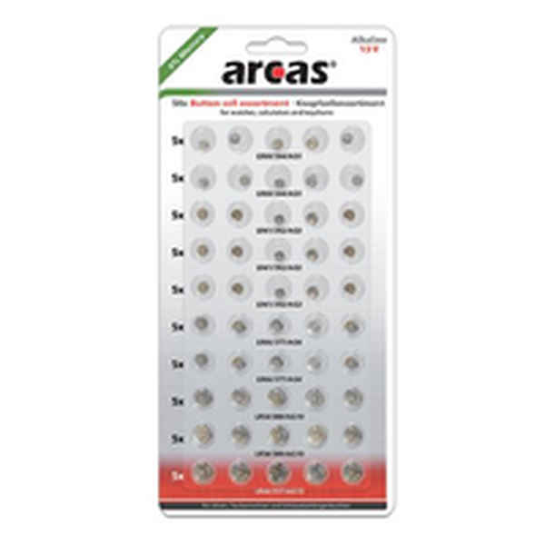 Alkaliske batteri Arcas 12755000 (50 uds) (Refurbished D)