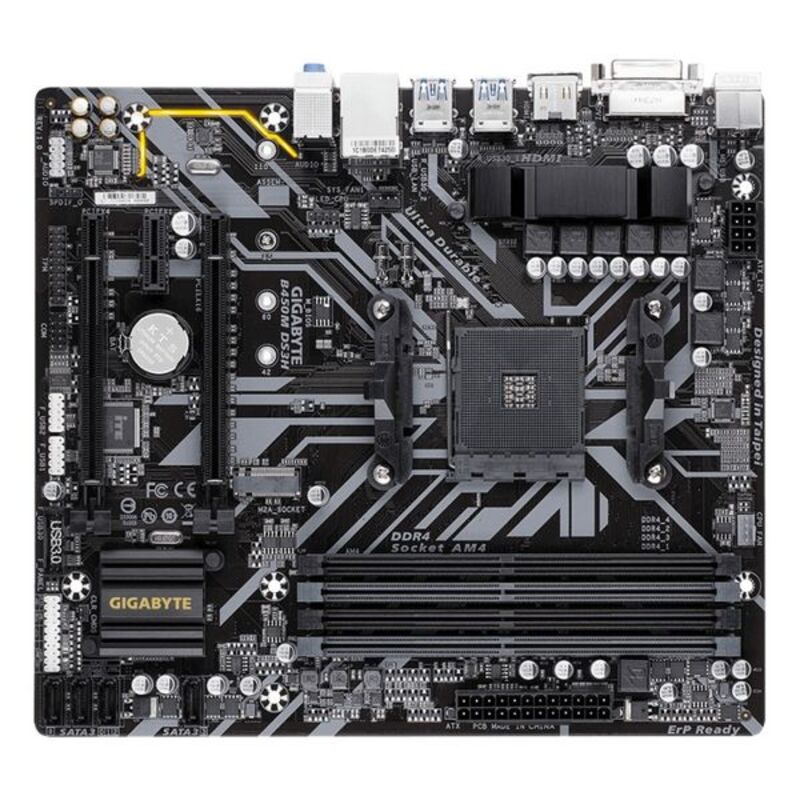 Hovedkort Gigabyte GA-B450M DS3H mATX AM4