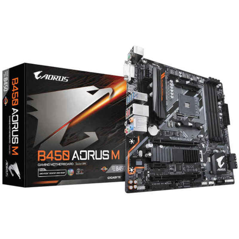 Hovedkort Gigabyte B450 AORUS M mATX AM4