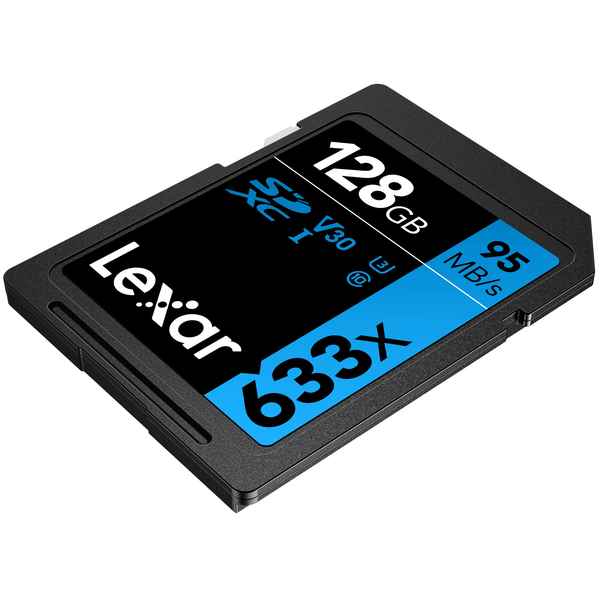 SD Minnekort Lexar Professional 633x 128 GB (Fikset A+)