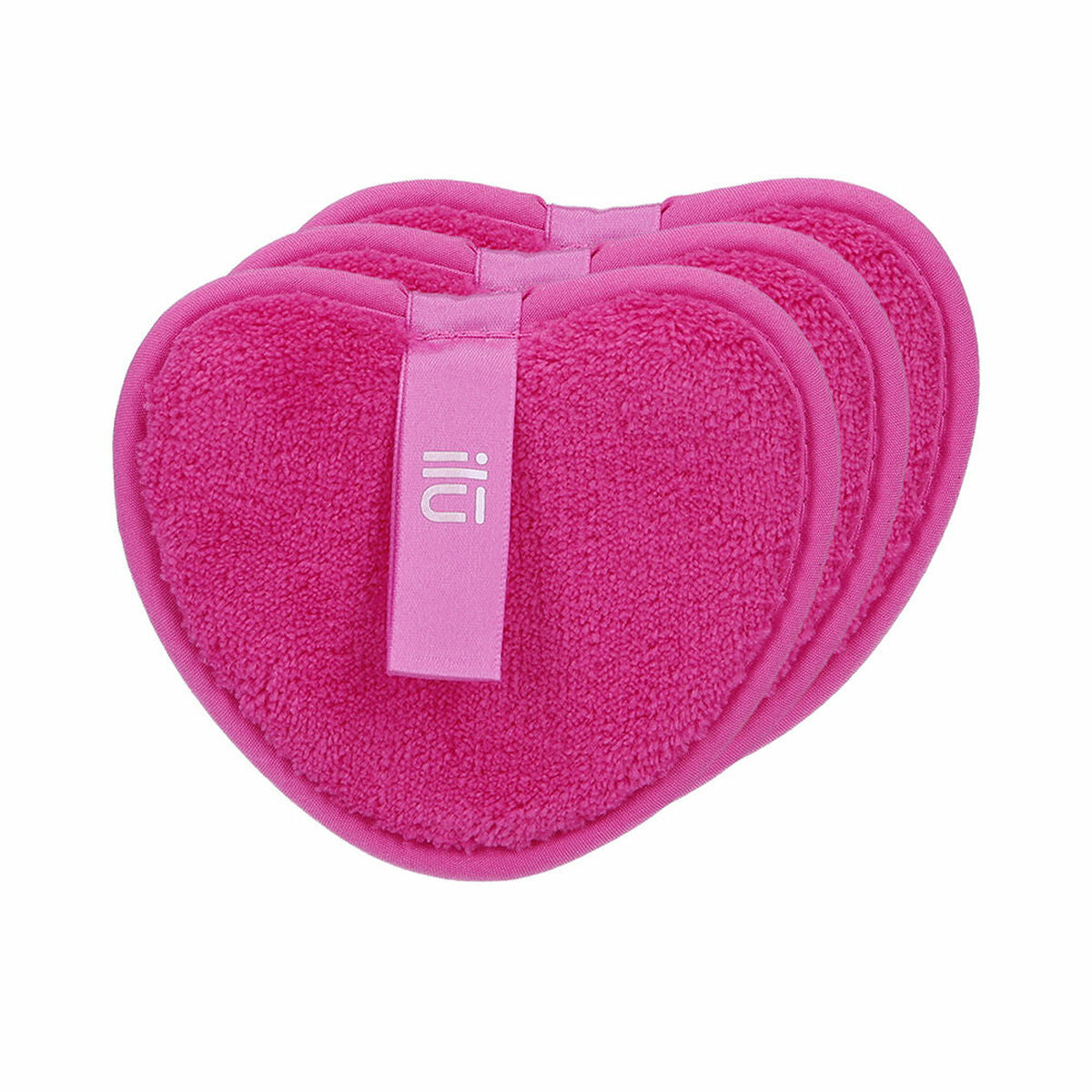 Make-up Remover Pads Ilū Reusable Heart Pink (3 Units)