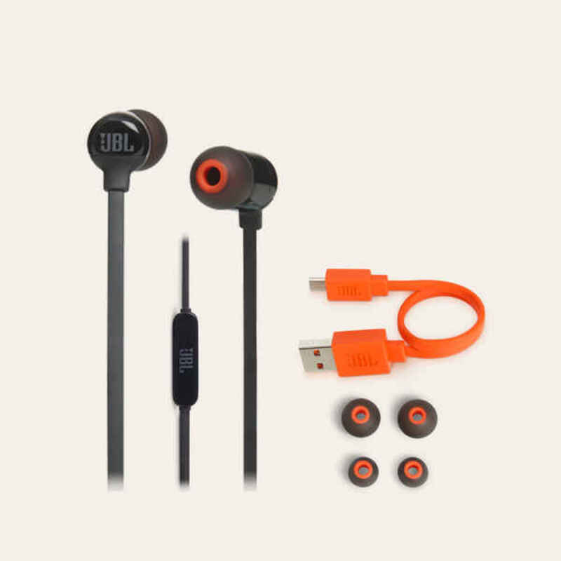 Bluetooth Hodetelefon med Mikrofon JBL T110BT 120 mAh Svart