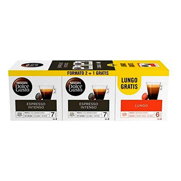 Kaffekapsler Nescafé Dolce Gusto 12455372 Espresso Intenso Lungo (48 uds)
