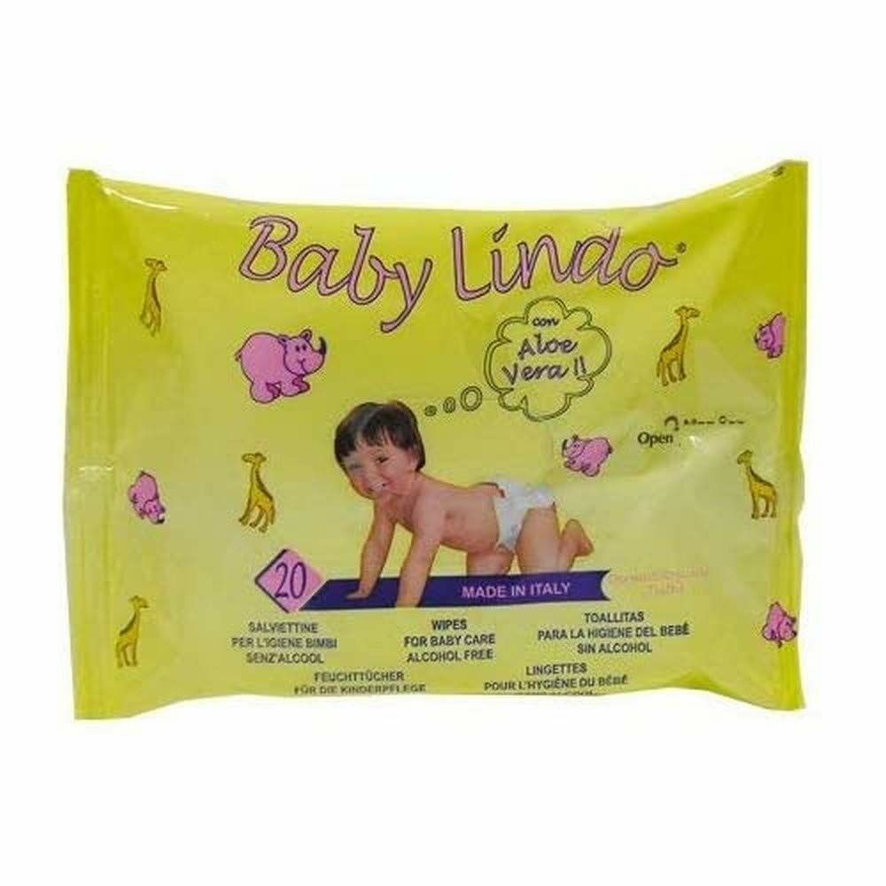 Fuktige Servietter Baby Lindo Aloe Vera (20 uds)