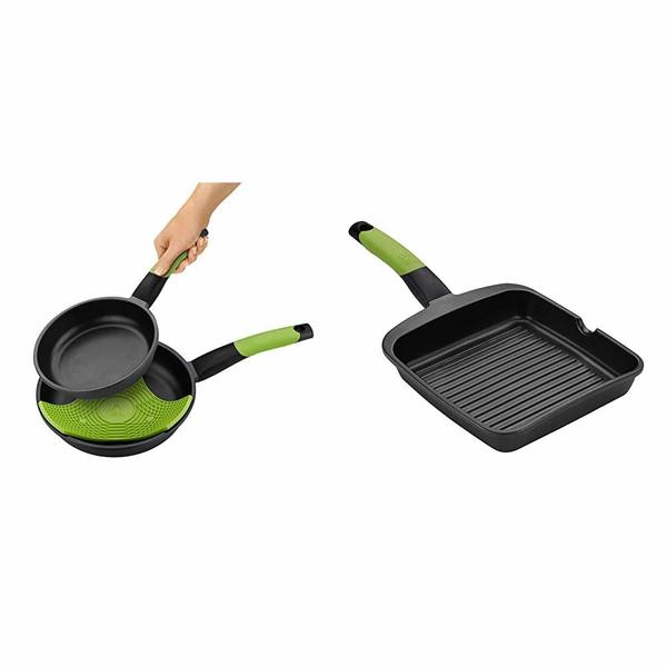 Sett med panner BRA Svart Aluminium (2 pcs) (Refurbished C)