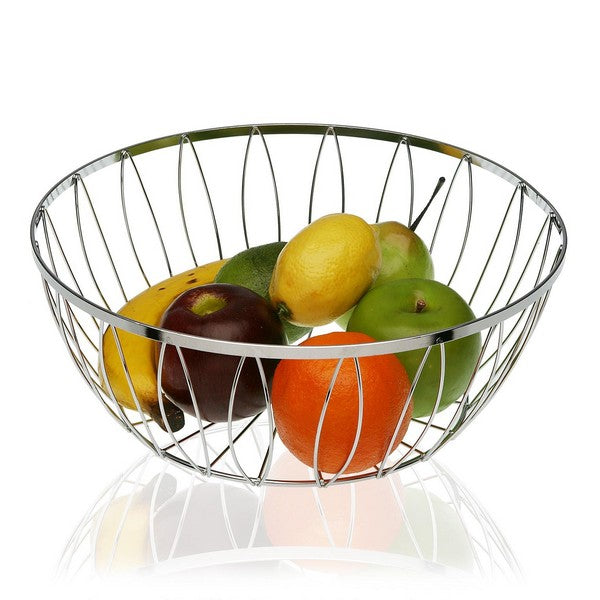 Fruktbolle Forkrommet Metall (34 x 11 x 34 cm)