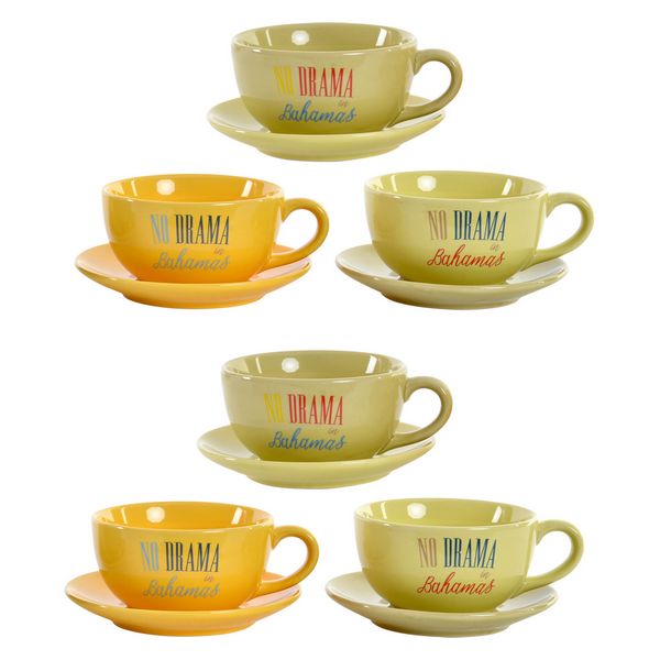 Delers Kaffekoppsett Dekodonia Bahamas Steintøy (180 ml) (12 pcs)