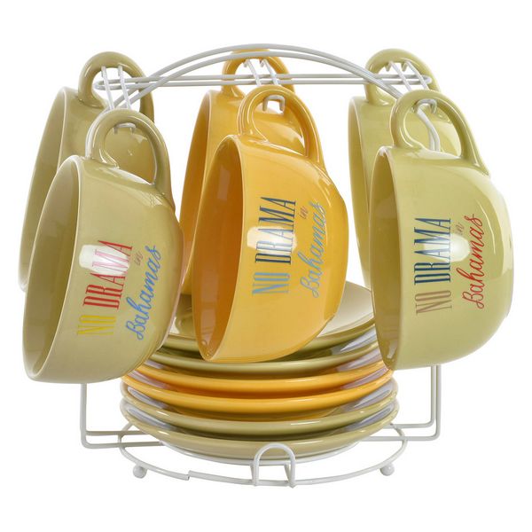 Delers Kaffekoppsett Dekodonia Bahamas Steintøy (180 ml) (12 pcs)