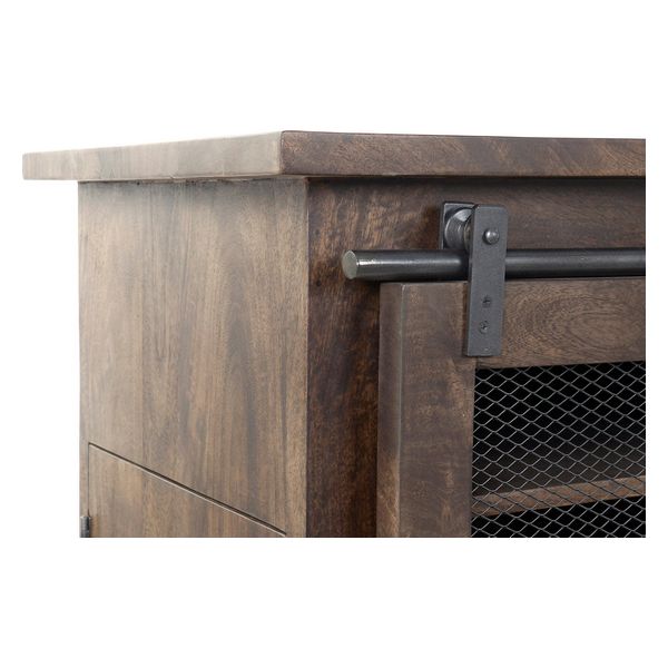 Flaskestativ DKD Home Decor Bottles India Med hjul Treverk av mangotre (172 x 50 x 90 cm)