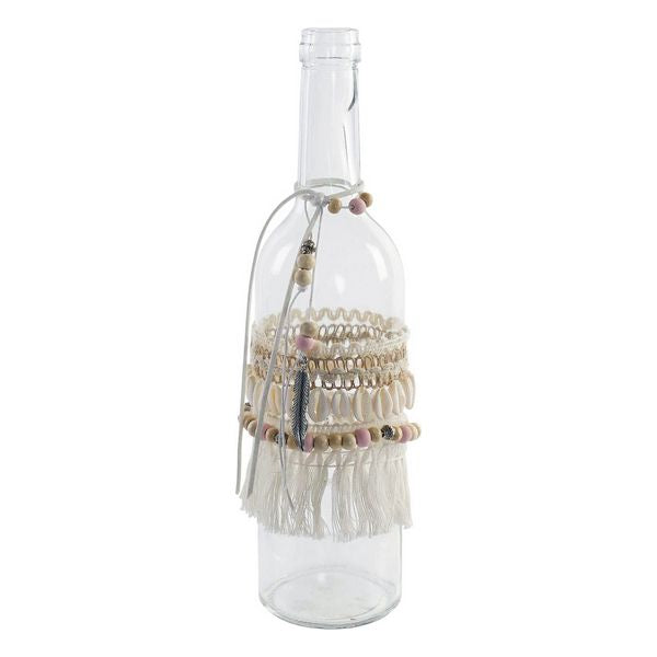 Glassflaske DKD Home Decor Dekorativ Polyester Krystall