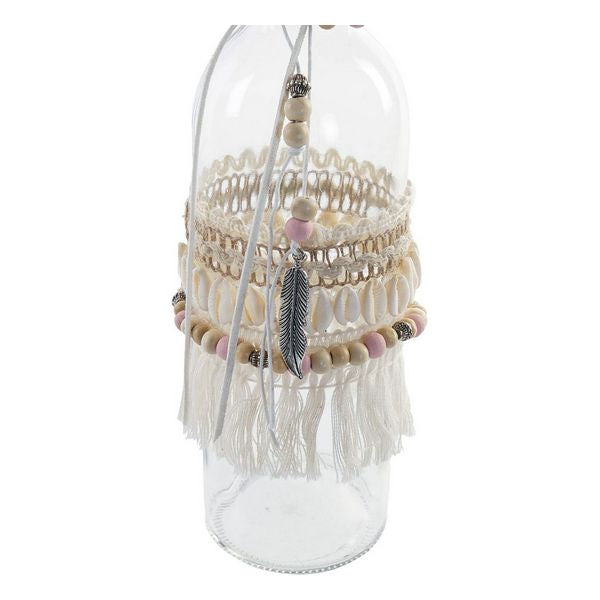 Glassflaske DKD Home Decor Dekorativ Polyester Krystall