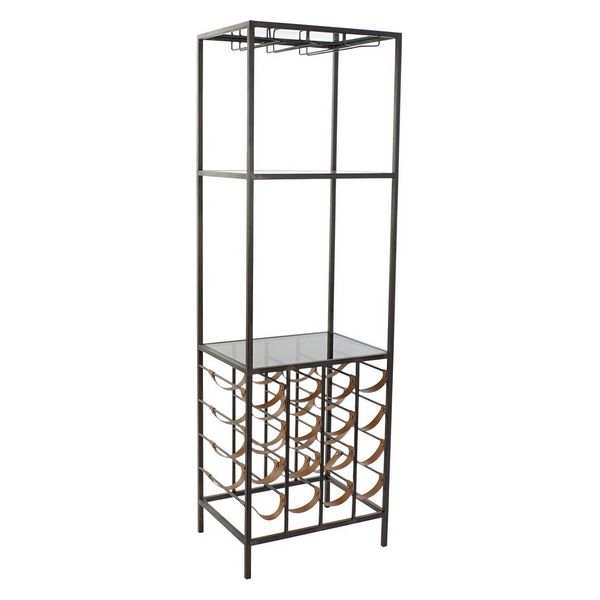 Flaskestativ DKD Home Decor Metall Polyuretan (50 x 38 x 160 cm)