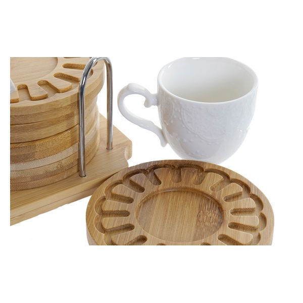 Delers Kaffekoppsett Dekodonia Bambus Porselen Mandala (75 ml) (12 pcs)