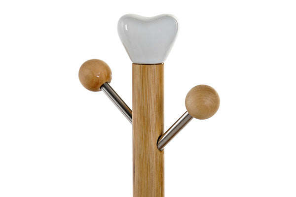 Sett med kopper Dekodonia Bambus Porselen (4 pcs)