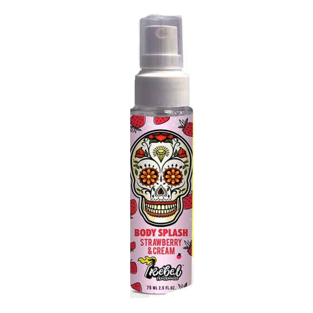 Kroppsparfyme Rebel Body Splash Strawberry & Cream (75 ml)
