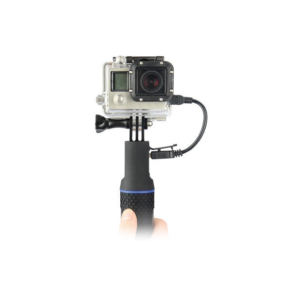 Selfiestang med Powerbank for Sportskamera KSIX 5200 mAh Svart