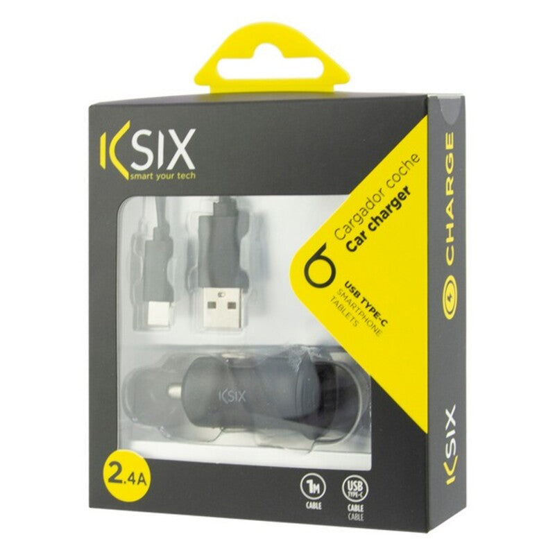Billader KSIX USB 2.4A Svart