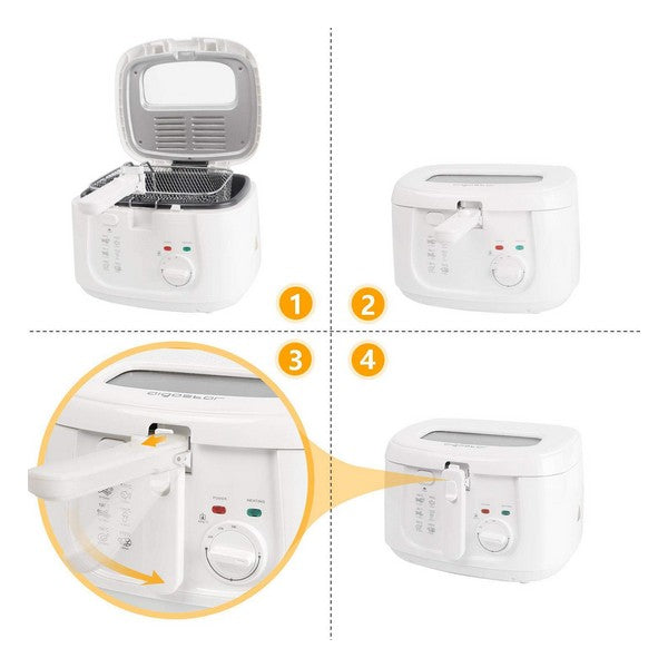 Frityrgryte Aigostar Indra 30HEX 1800 W 2,5 L Hvit (Refurbished B)