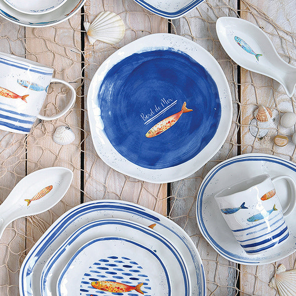 Gaffel Bord De Mer Porselen (24 X 13 x 4 cm)