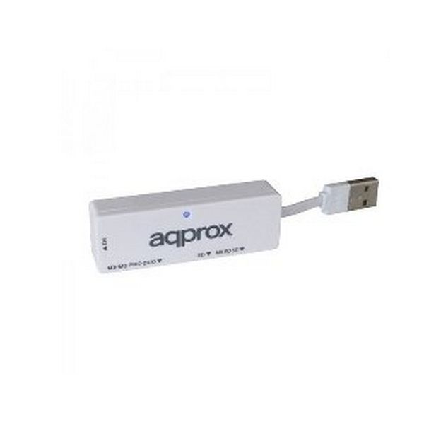Ekstern Kortleser approx! APPCR01W USB 2.1 Hvit