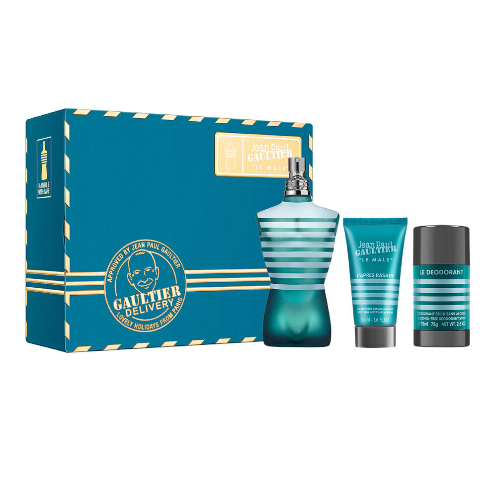 Sett herre parfyme Jean Paul Gaultier Le Male (3 pcs)