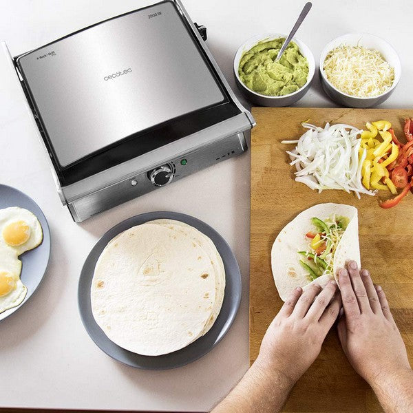 Kontaktgrill Cecotec Rock'n Grill Pro 2000 W Rustfritt stål (Refurbished C)