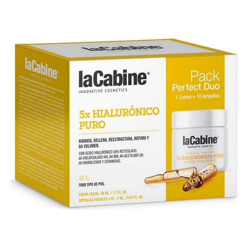 Kosmetisk sett kvinner Perfect Duo 5x Hialurónico Puro laCabine (2 pcs)