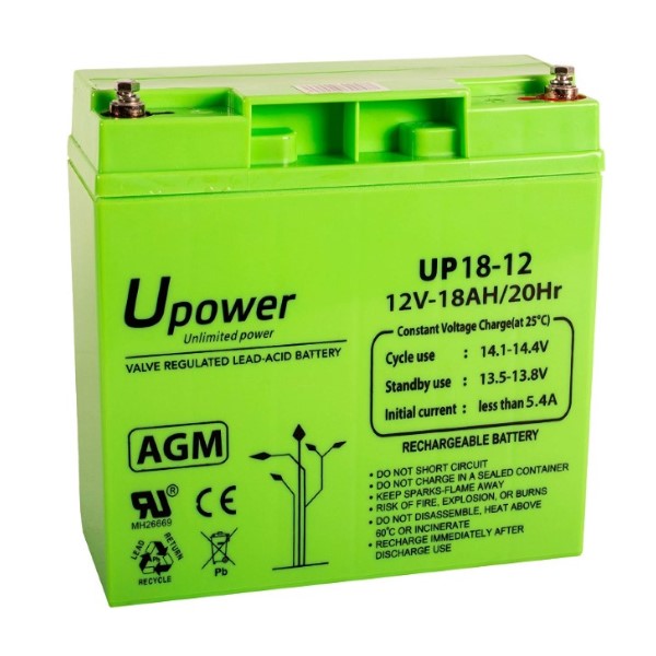 Batteri U-Power UP 12V (Refurbished A+)