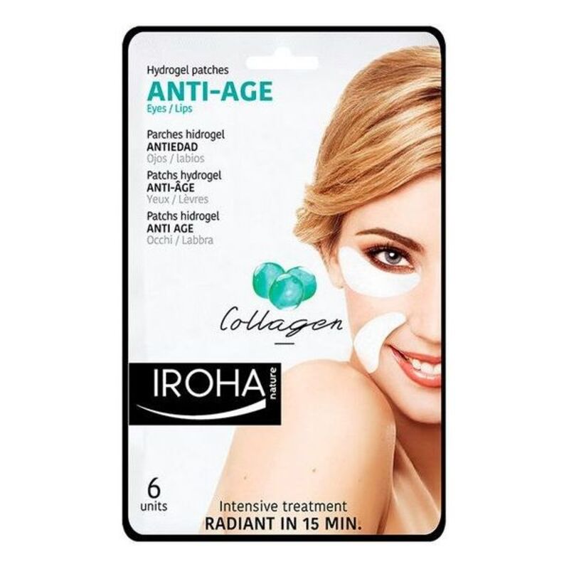 Lapp for øyeområdet Eyes & Lip Antiage Iroha (6 pcs)