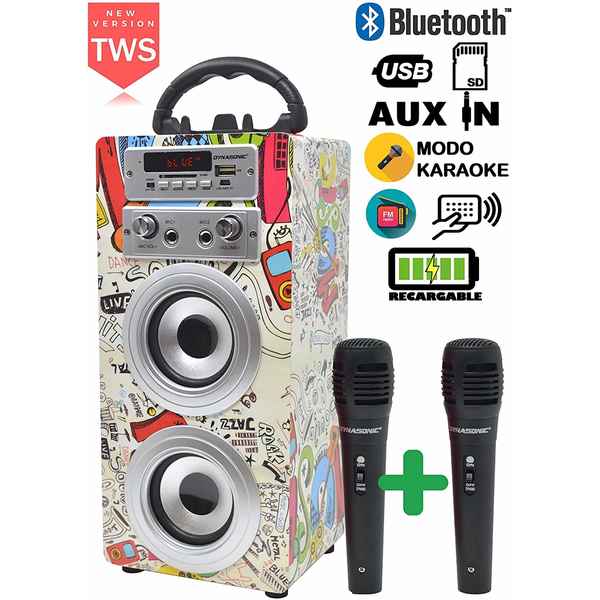 Bærbar Høyttaler Dynasonic (3ª Gen) (Refurbished A+)