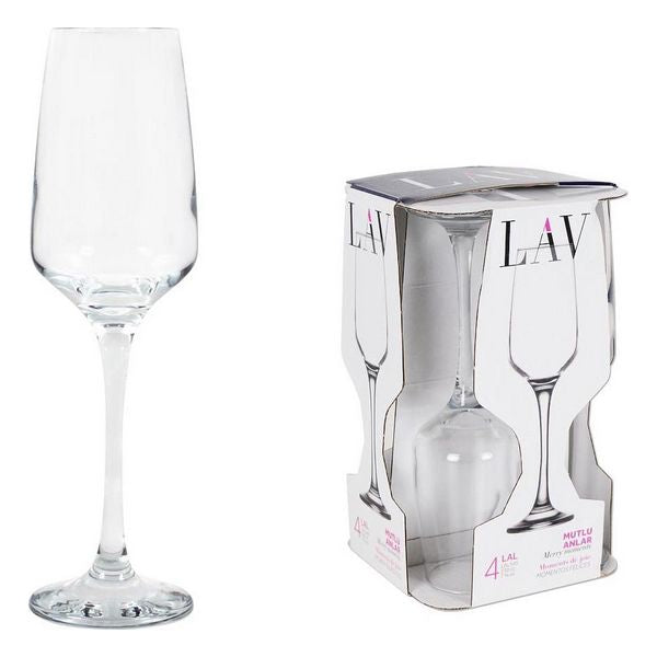 Koppesett LAV LAL champagne Krystall 230 cc (4 Deler)