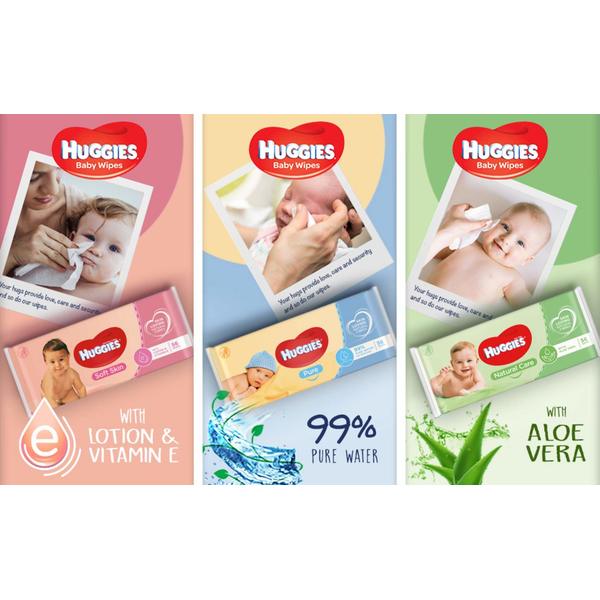 Vipper Huggies Pure Baby (188 x 56 pcs) (Refurbished A+)