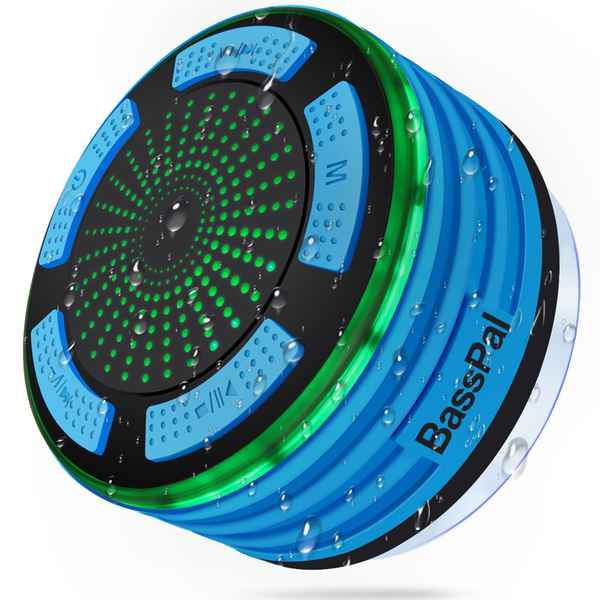 Bluetooth-Høyttalere BassPal F013 Bad/dusj IPX7 Blå (Refurbished A+)