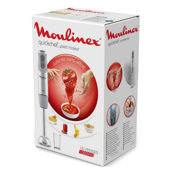 Håndholdt Mikser Moulinex QuickChef 1000W Grå (Refurbished B)