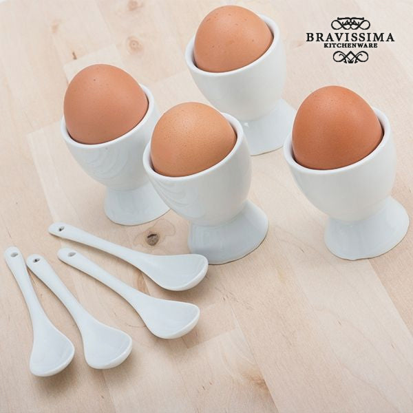 Eggeglass med Små Skjeer (8 Stk)