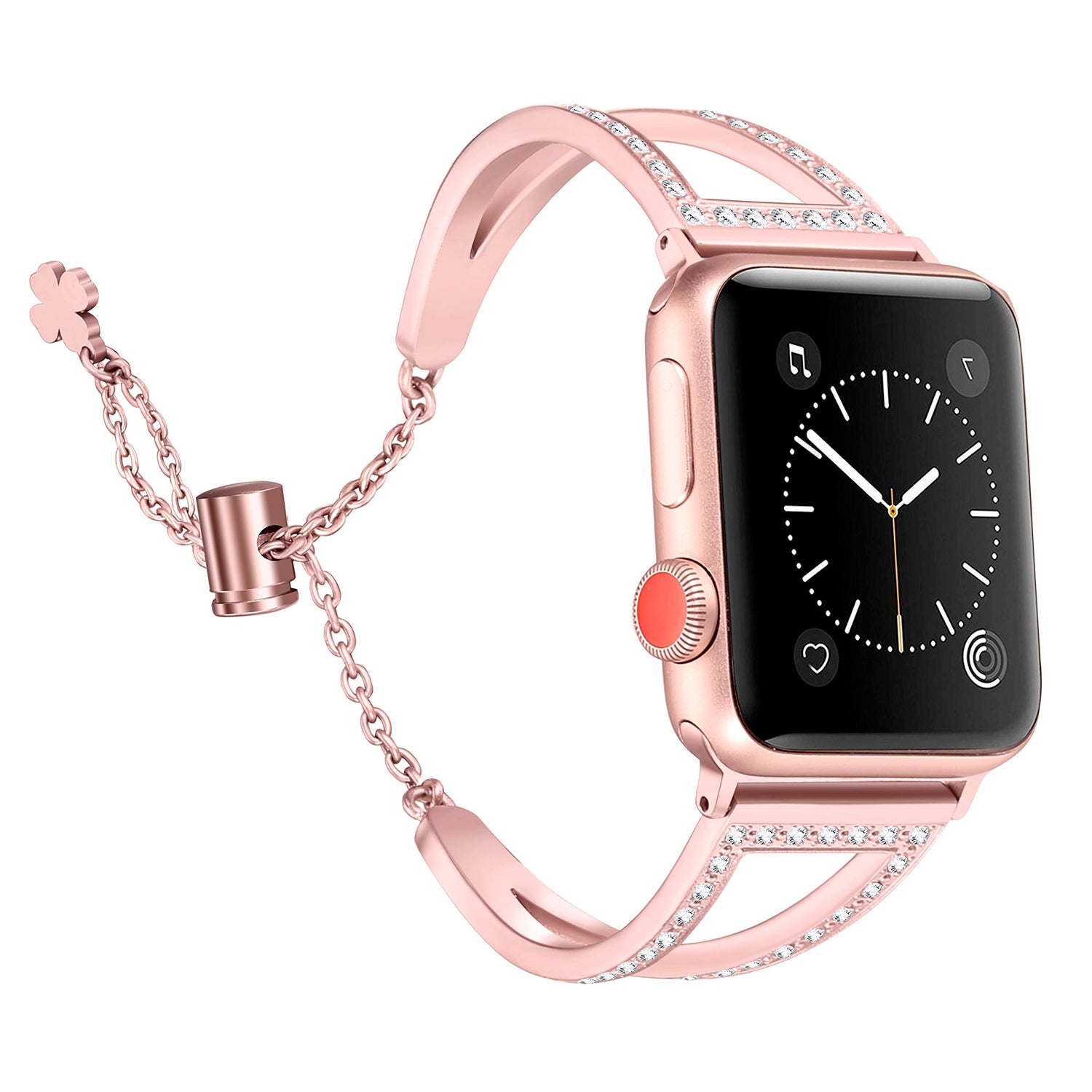 Klokkerem Apple Watch Rosegull (42 mm / 44 mm) (Fikset A+)