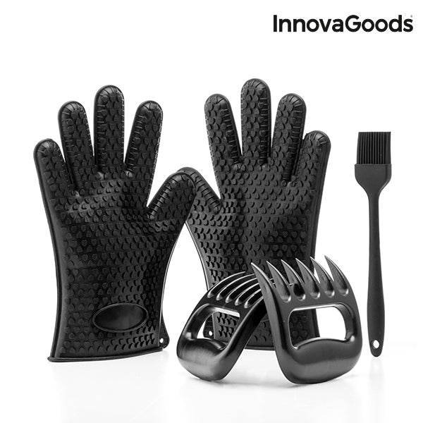 InnovaGoods Meat Claws with Gloves and Brush
