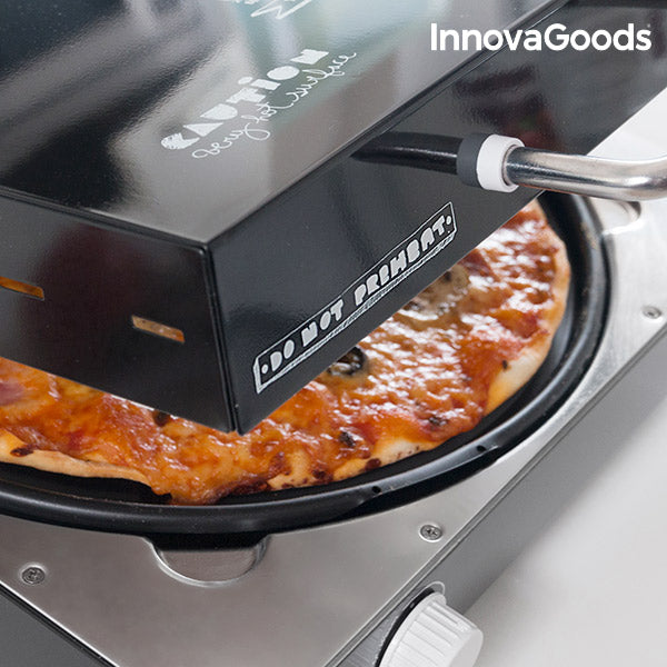InnovaGoods Svart Elektrisk Pizza Komfyr med Presto! Oppskriftsbok 1200W